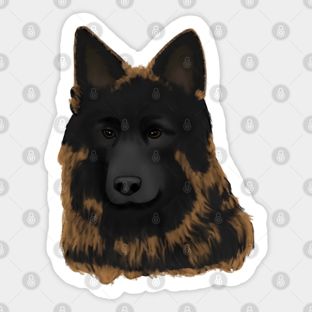 Bohemian Shepherd Dog (Large Design) Sticker by Aeriskate